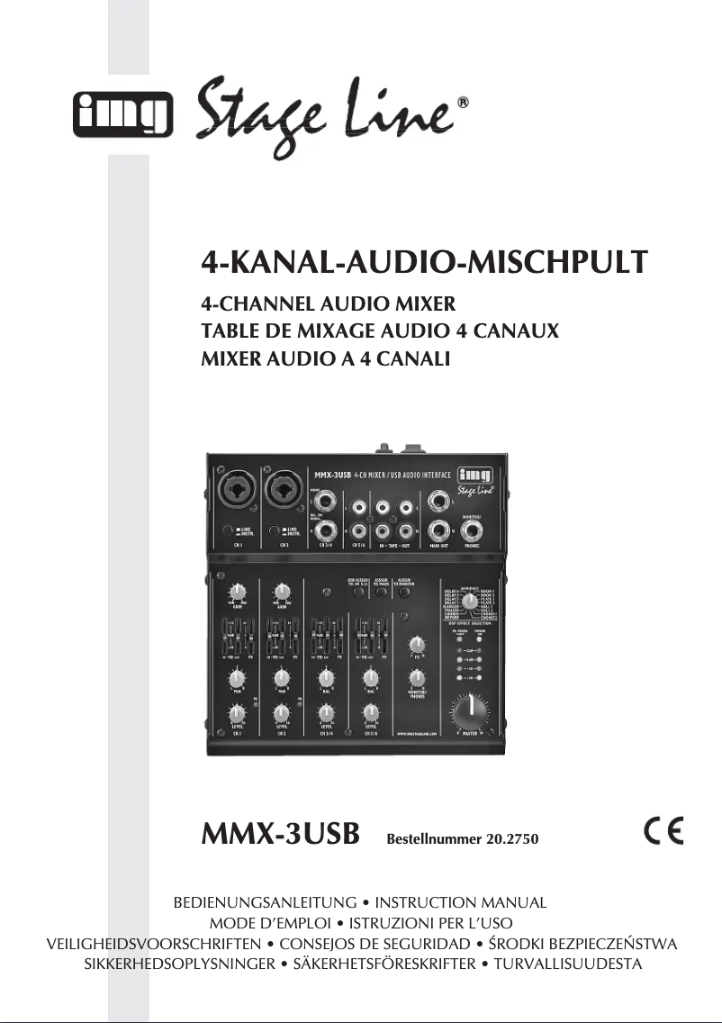 Image de la première page du manuel de l'appareil MMX-3 USB