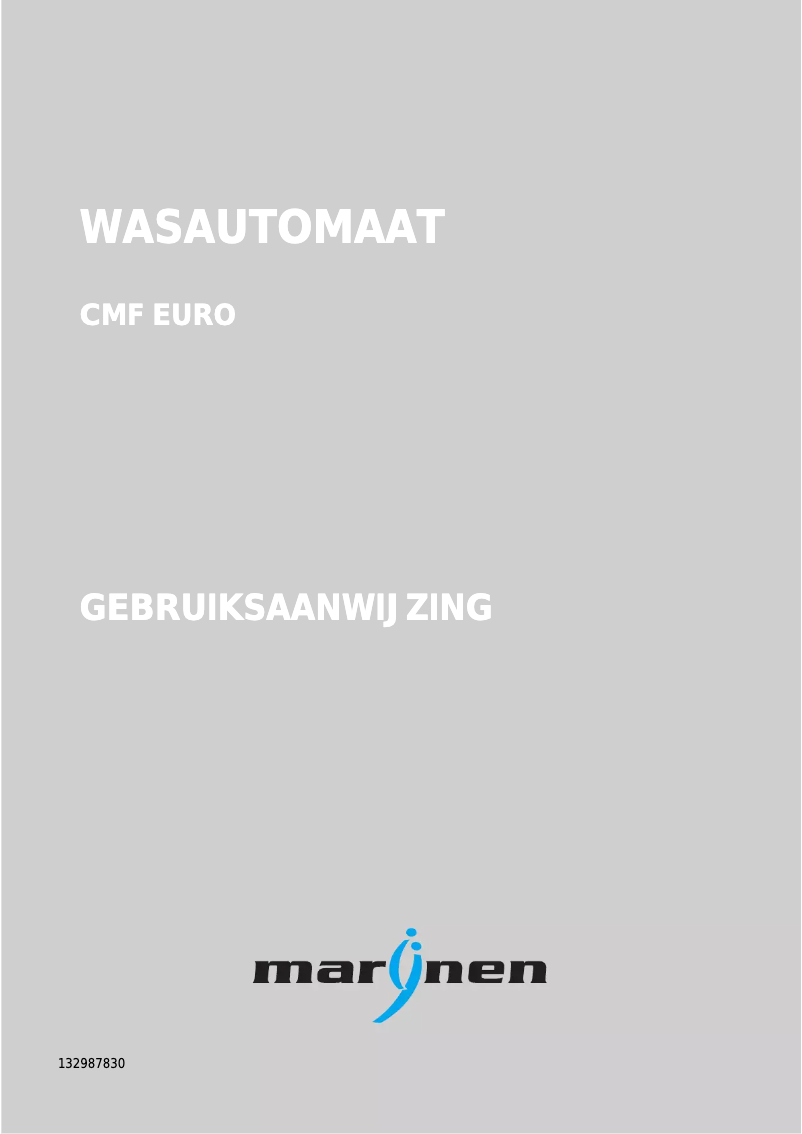 Page n°1 - Manuel utilisateur Marynen CMF Euro