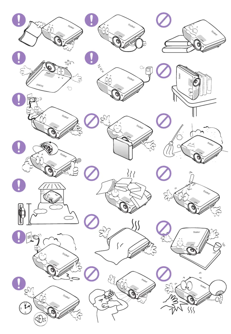 Page n°1 - Guide de démarrage rapide BenQ W703D