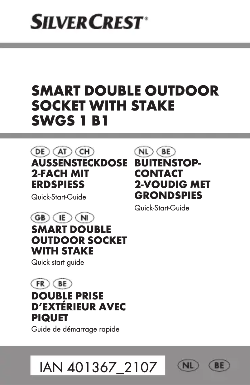 Page 1 de la notice Manuel utilisateur SilverCrest SWGS 1 A1