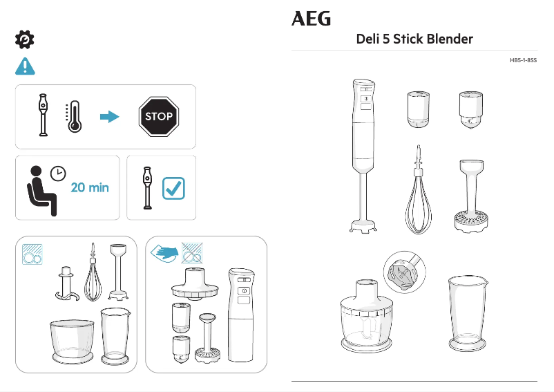 Página 1 del manual Manual de usuario AEG HB5-1-80SS