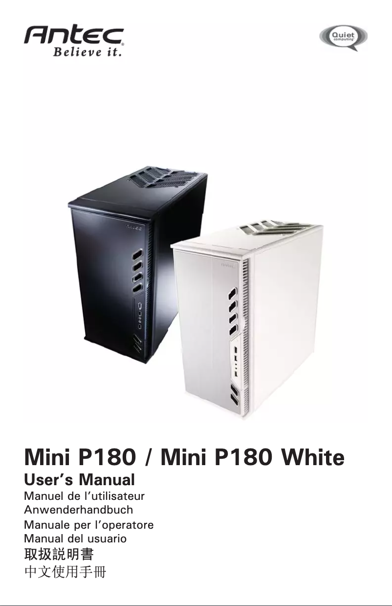 Image de la première page du manuel de l'appareil Mini P180