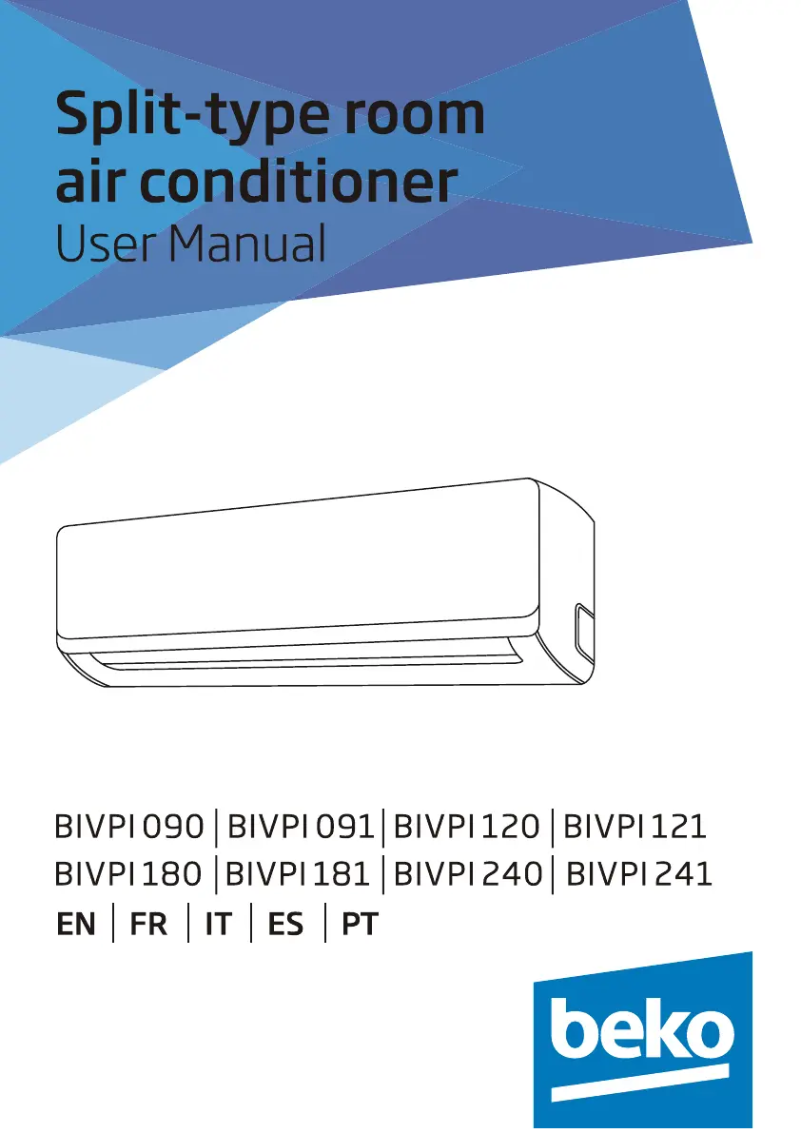 Page 1 de la notice Manuel utilisateur Beko BIVPI 090