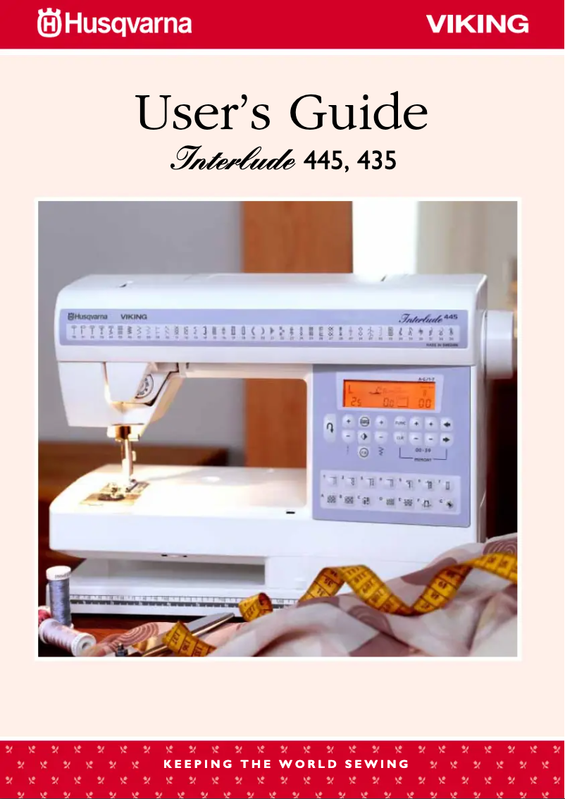 Page 1 de la notice Manuel utilisateur Husqvarna Interlude 445