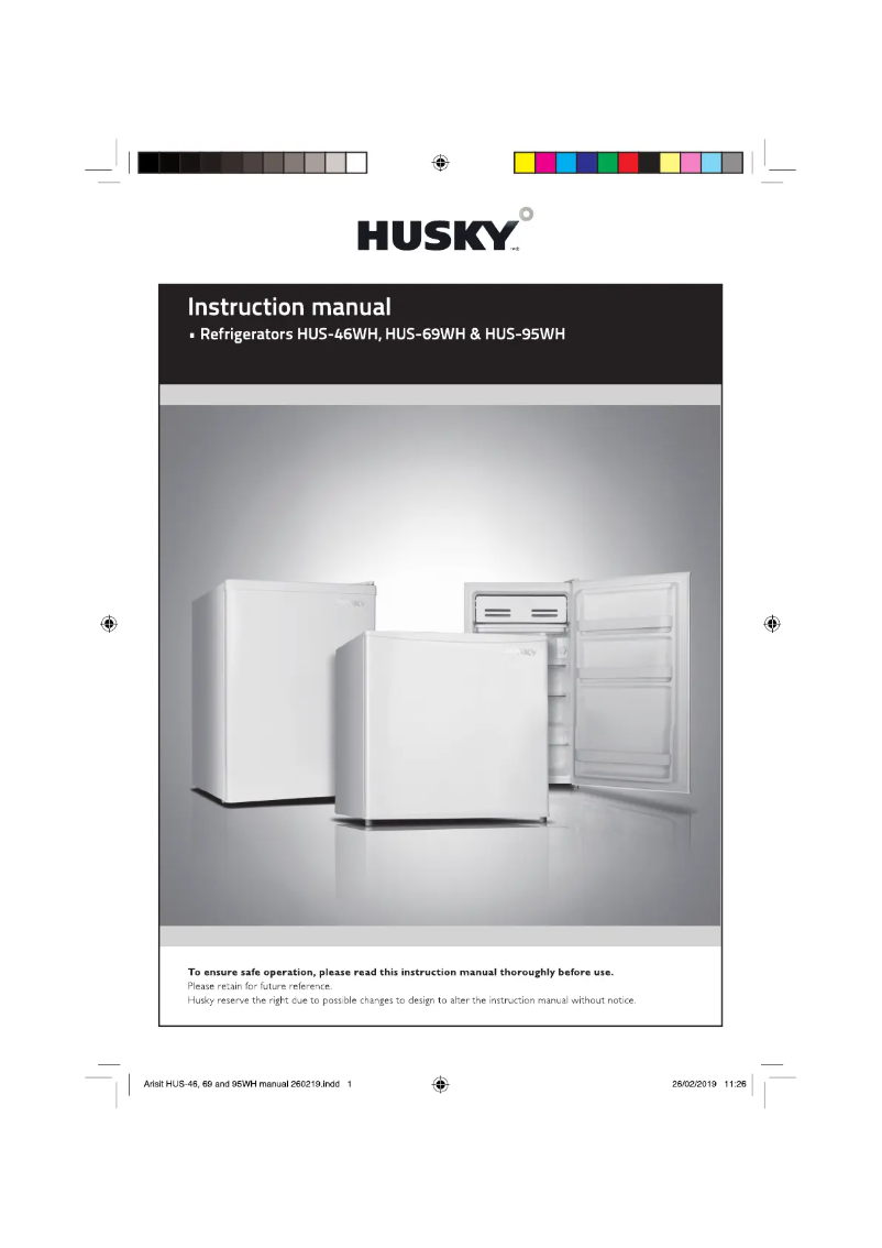 Page 1 de la notice Manuel utilisateur Husky HUS-69WH