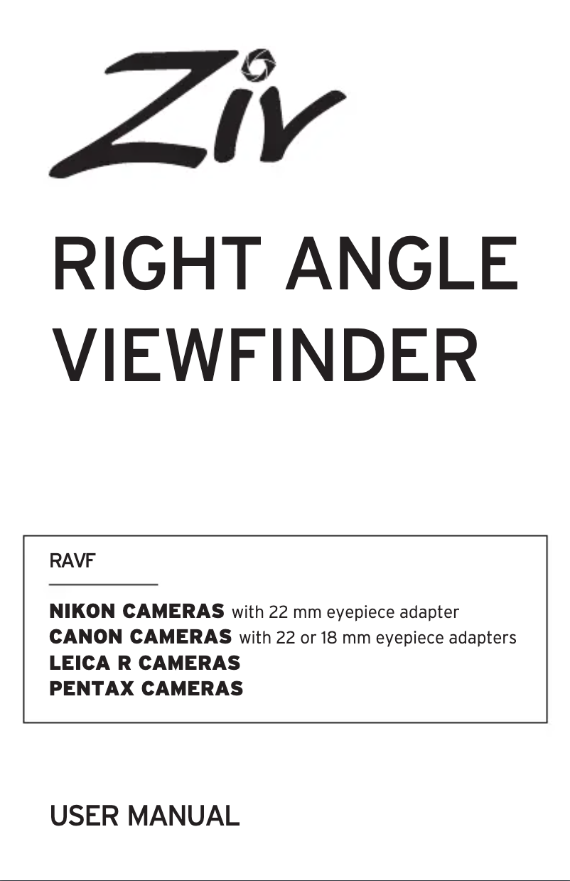 Page n°1 - Manuel utilisateur Ziv RAVF