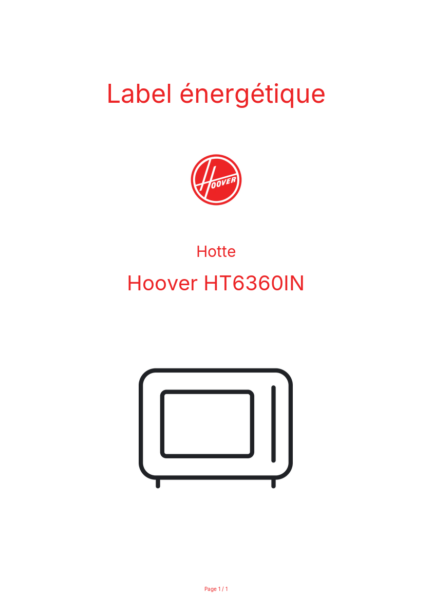 Image de la première page du manuel de l'appareil HT6360IN