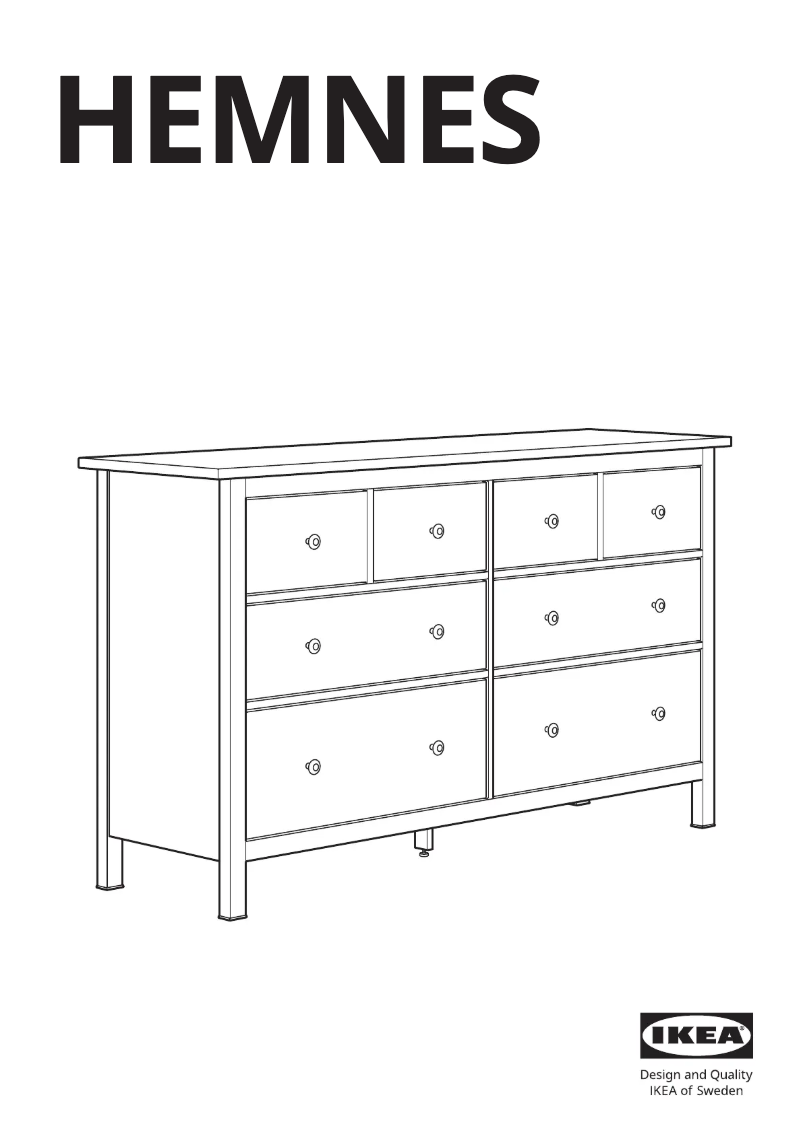 Page 1 de la notice Manuel utilisateur Ikea HEMNES 105.761.91