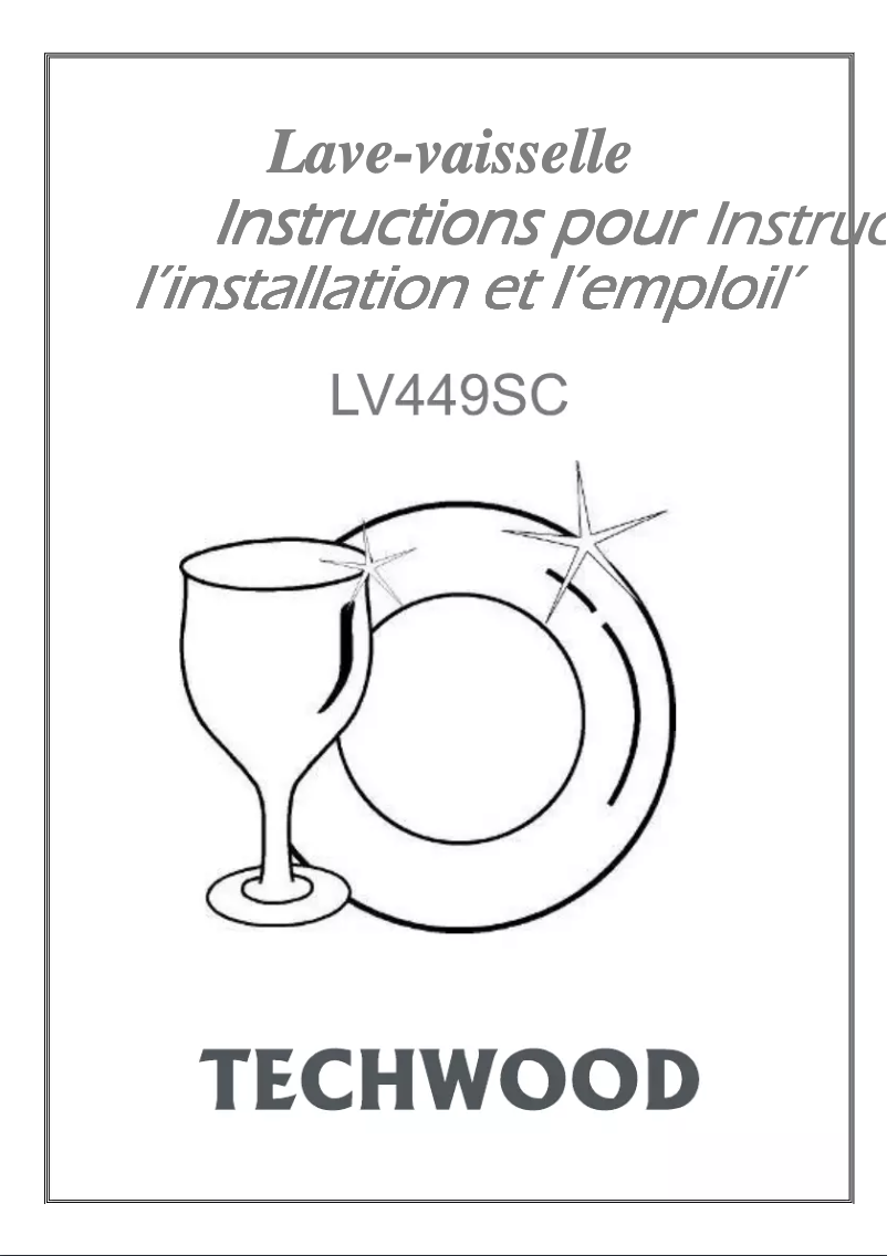 Page n°1 - Manuel utilisateur Techwood LV449SC