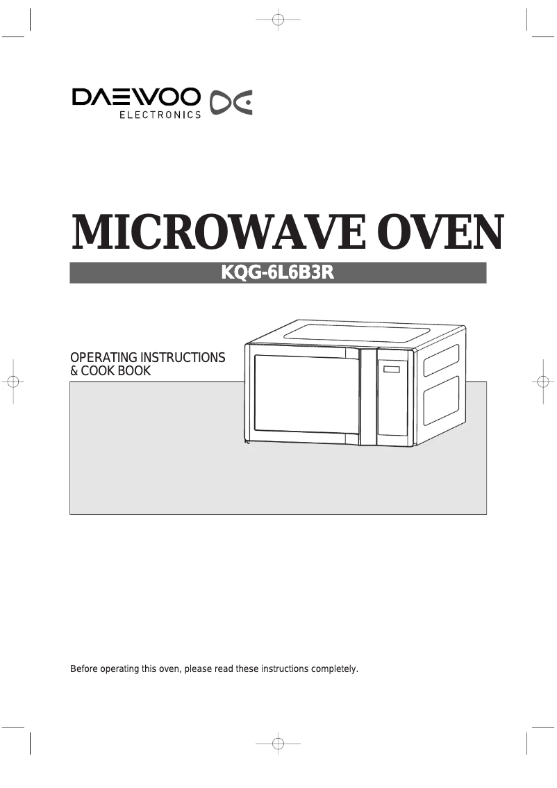 Page n°1 - Manuel utilisateur Daewoo KQG-6L3B