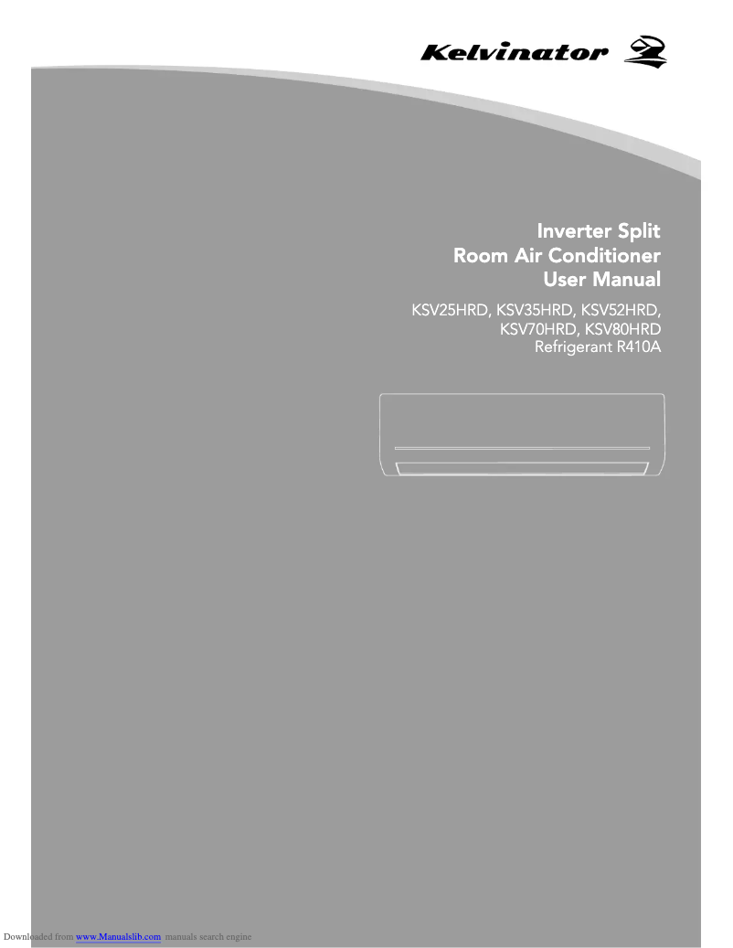 Image de la première page du manuel de l'appareil KSV80HRD