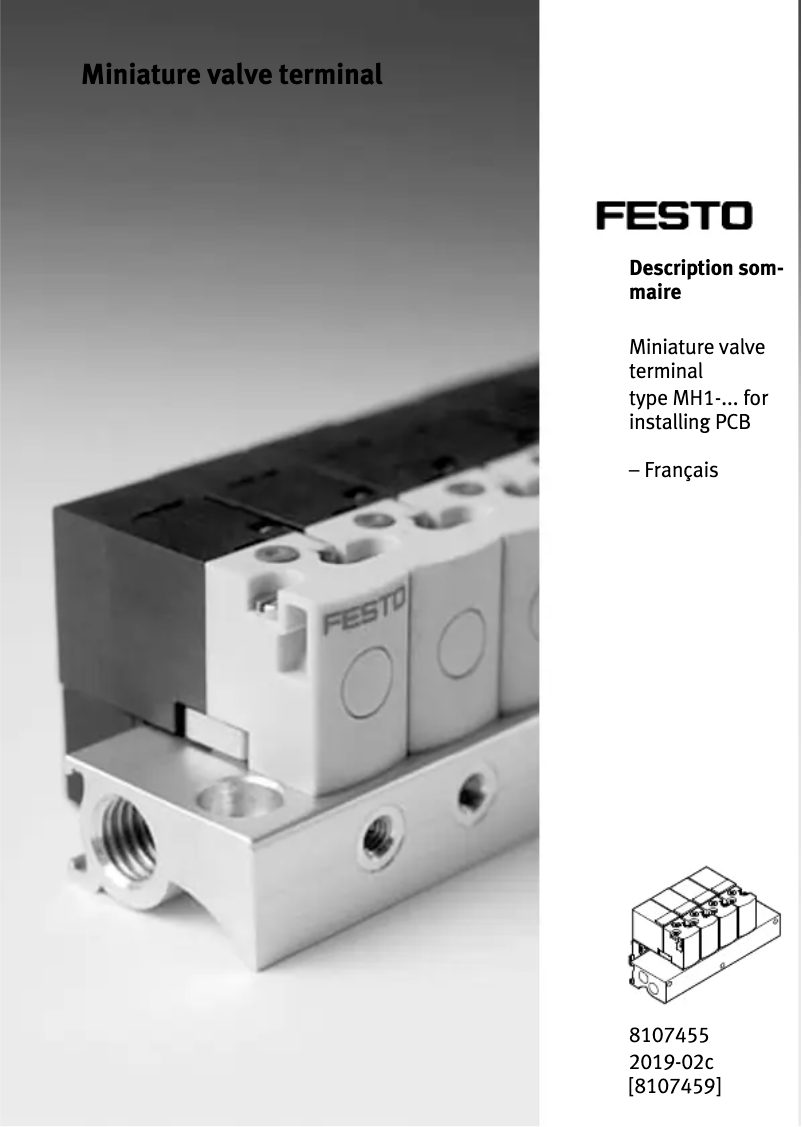 Page n°1 - Manuel utilisateur Festo MH1