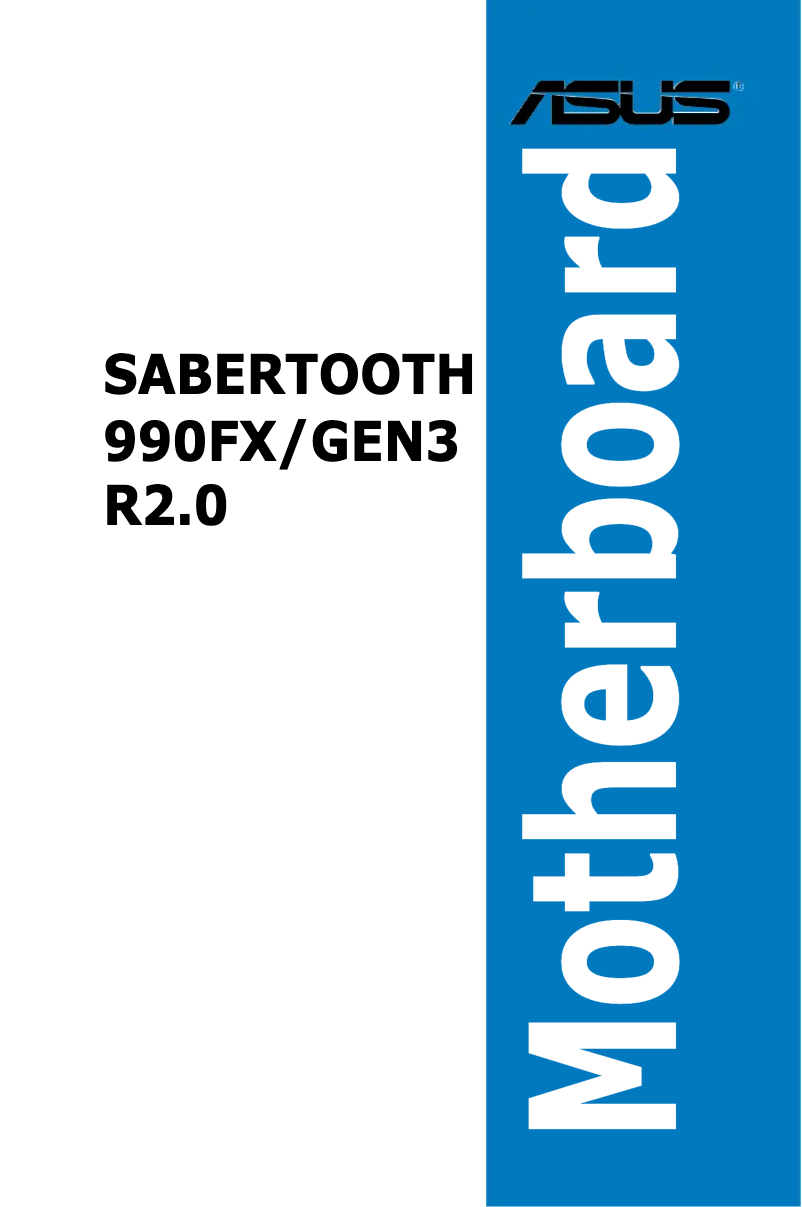 Image de la première page du manuel de l'appareil Sabertooth 990FX