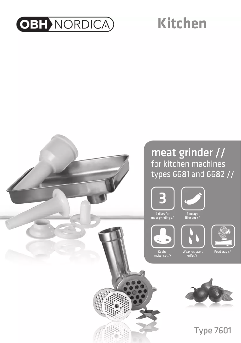 Page 1 de la notice Manuel utilisateur OBH Nordica 7601