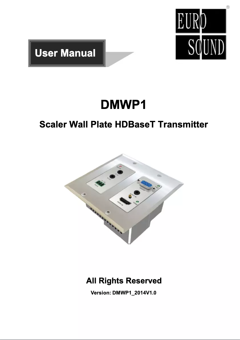 Page n°1 - Manuel utilisateur Eurosound DMWP1