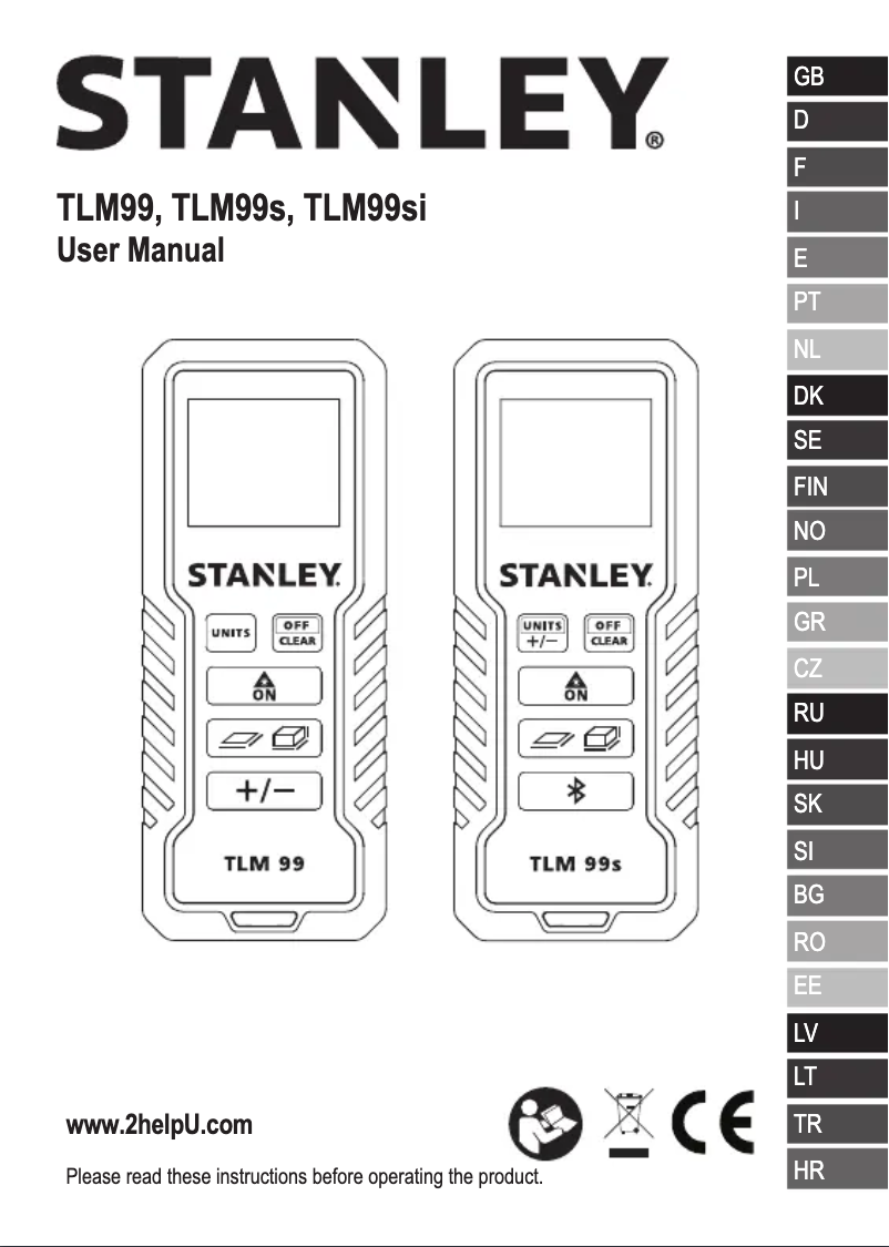 Image de la première page du manuel de l'appareil TLM99si
