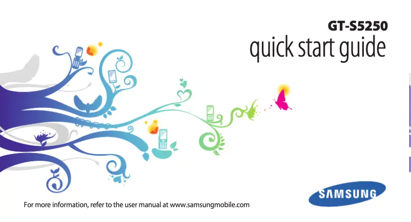 Page n°1 - Guide de démarrage rapide Samsung Wave 525