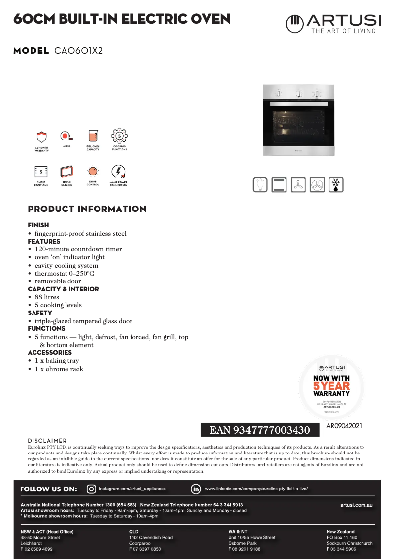 Image de la première page du manuel de l'appareil CAO601X