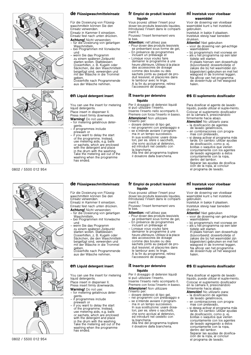 Image de la première page du manuel de l'appareil WAE20369BY