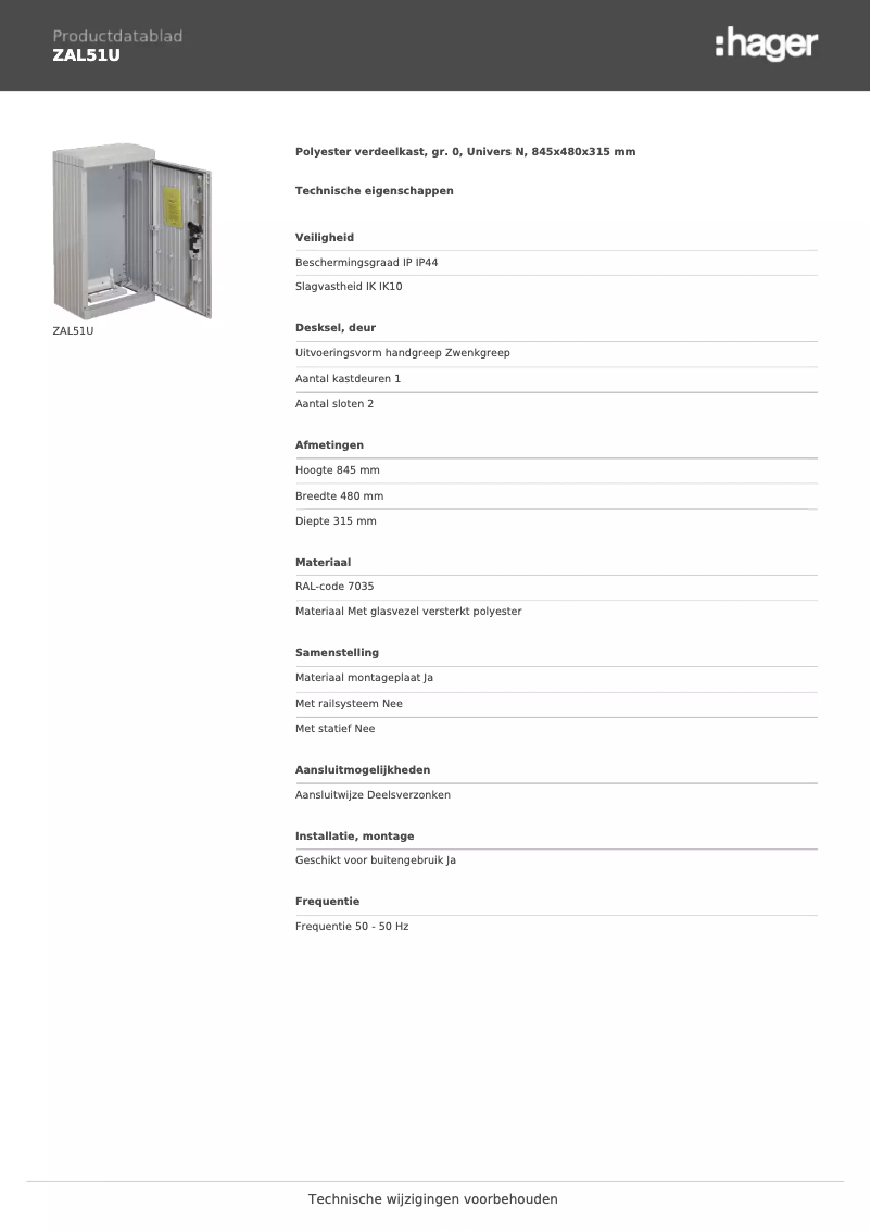 Image de la première page du manuel de l'appareil ZAL51U
