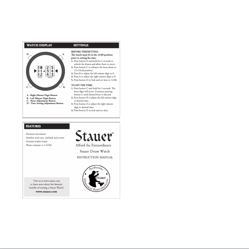 Page 1 de la notice Manuel utilisateur Stauer 38636