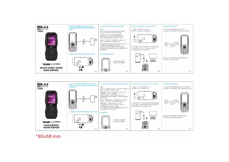 Page 1 de la notice Manuel utilisateur BLU Tank 2.4 Torch