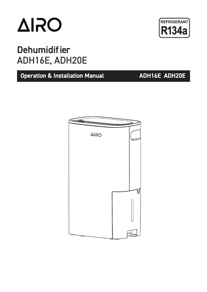 Page n°1 - Manuel utilisateur Airo ADH20E