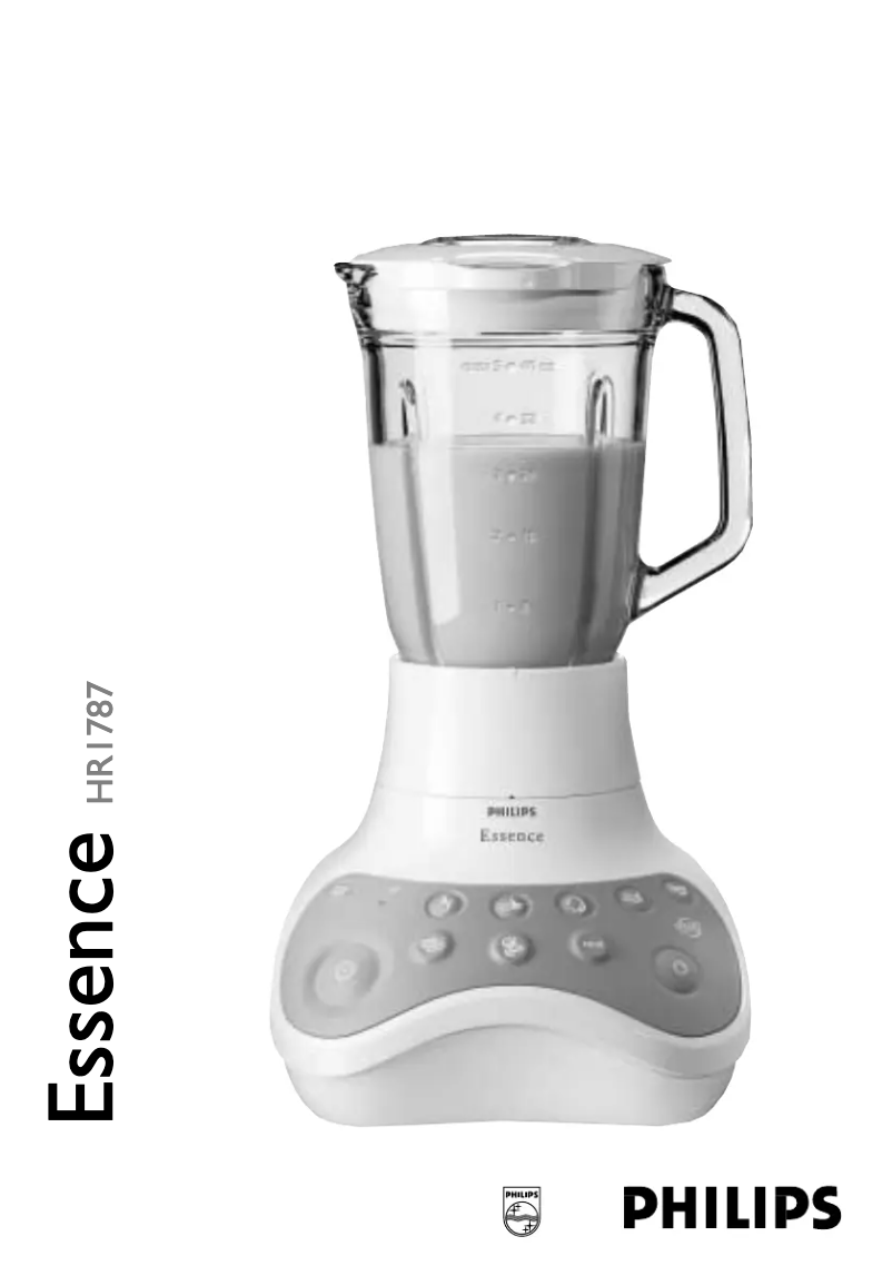 Image de la première page du manuel de l'appareil Essence HR1787