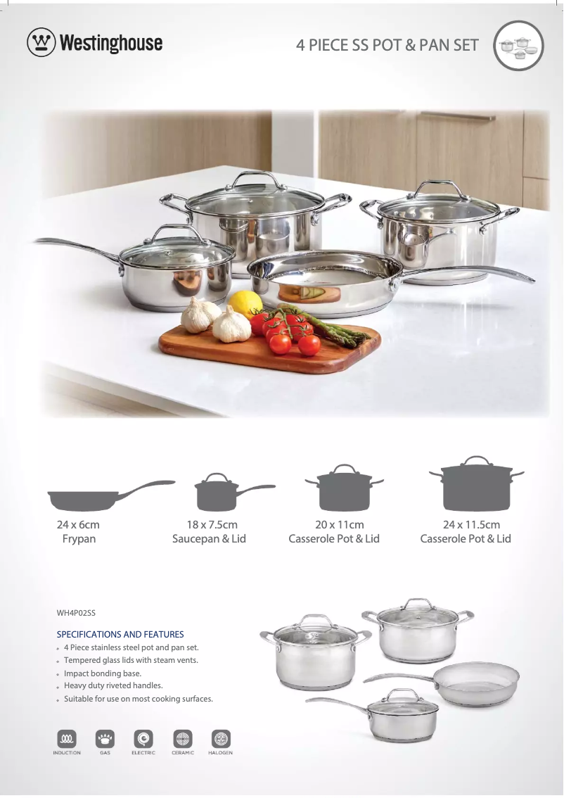 Image de la première page du manuel de l'appareil WH4P02SS