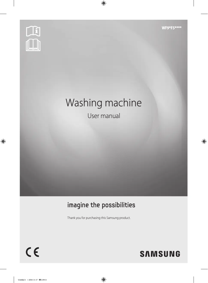 Page n°1 - Manuel utilisateur Samsung WF9EF5E3U4W