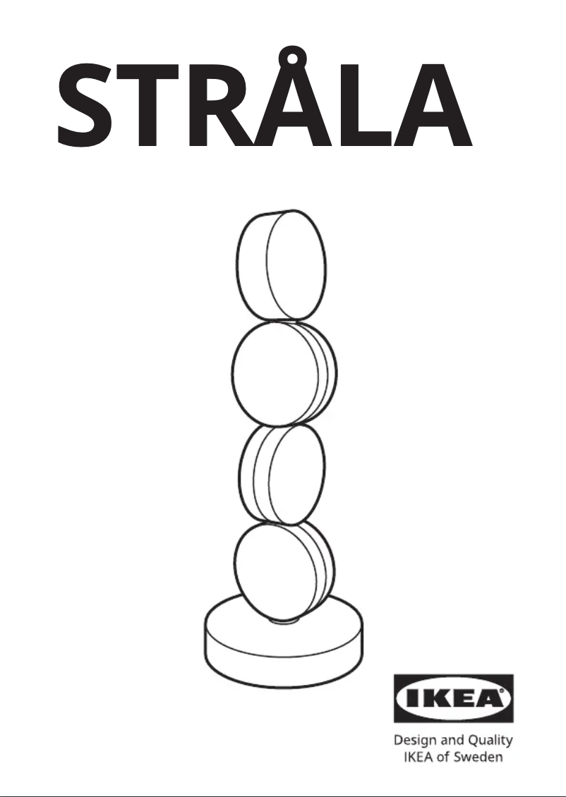 Image de la première page du manuel de l'appareil STRÅLA 205.628.53