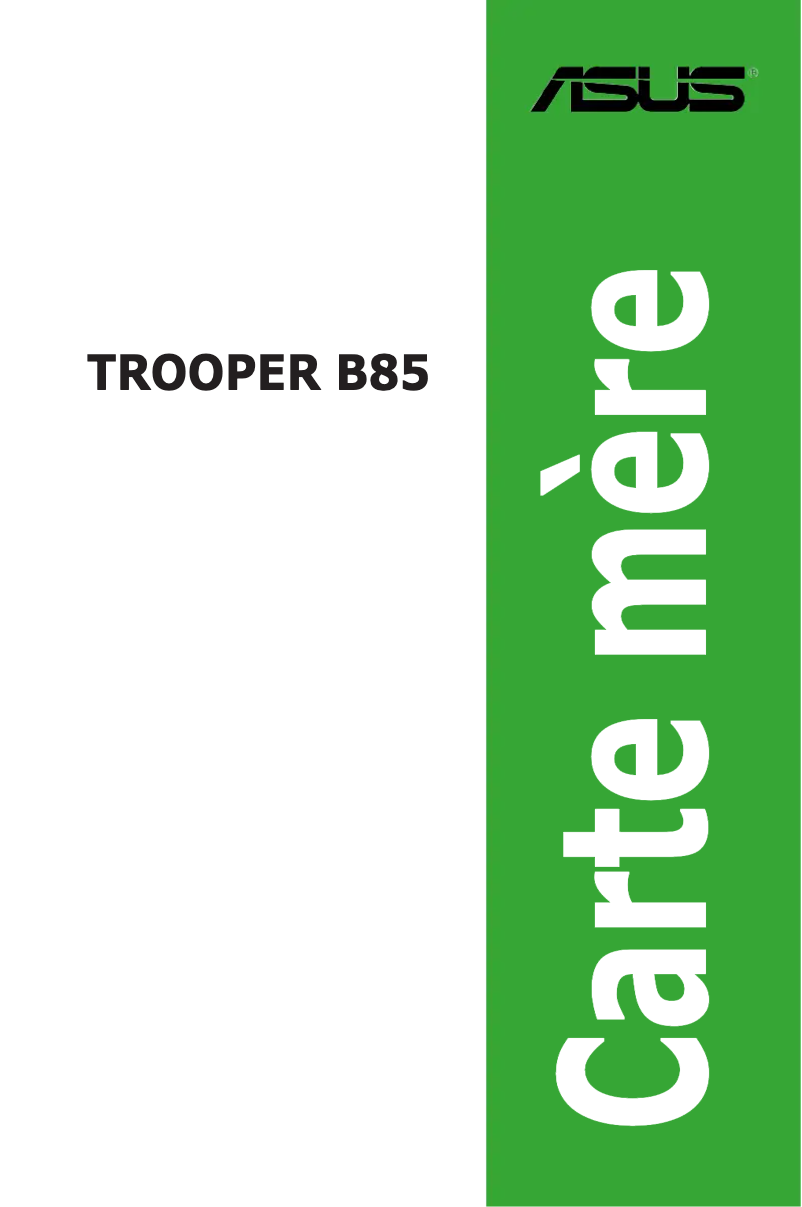 Image de la première page du manuel de l'appareil TROOPER B85