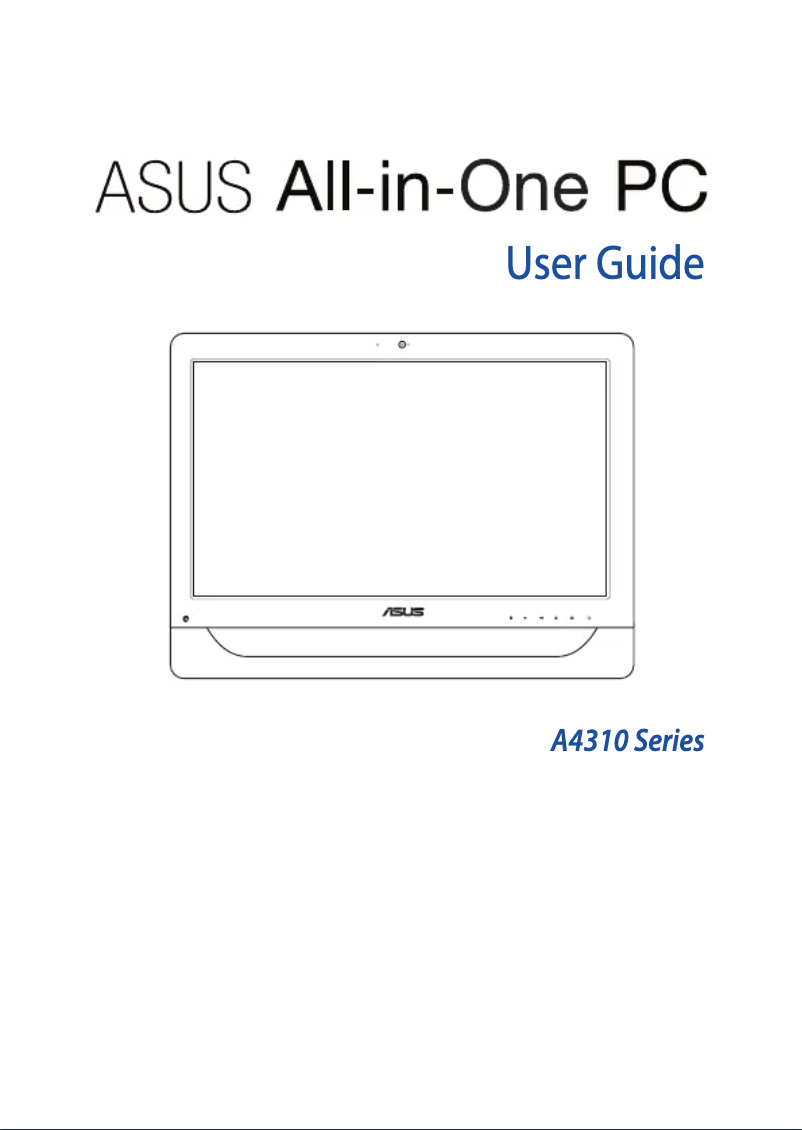 Image de la première page du manuel de l'appareil PRO A4310