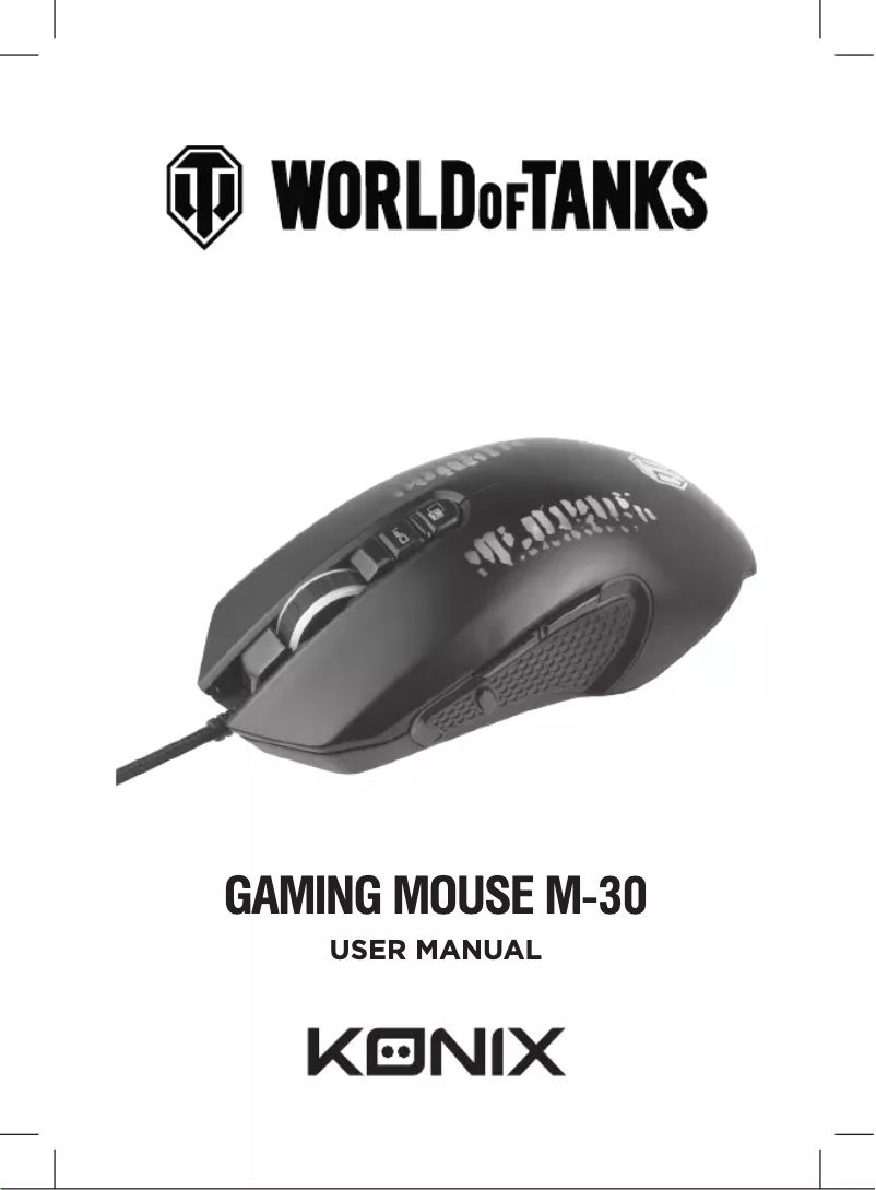 Page n°1 - Manuel utilisateur Konix World Of Tanks M-30