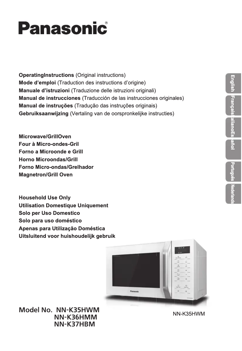 Page 1 de la notice Manuel utilisateur Panasonic NN-K37HBM