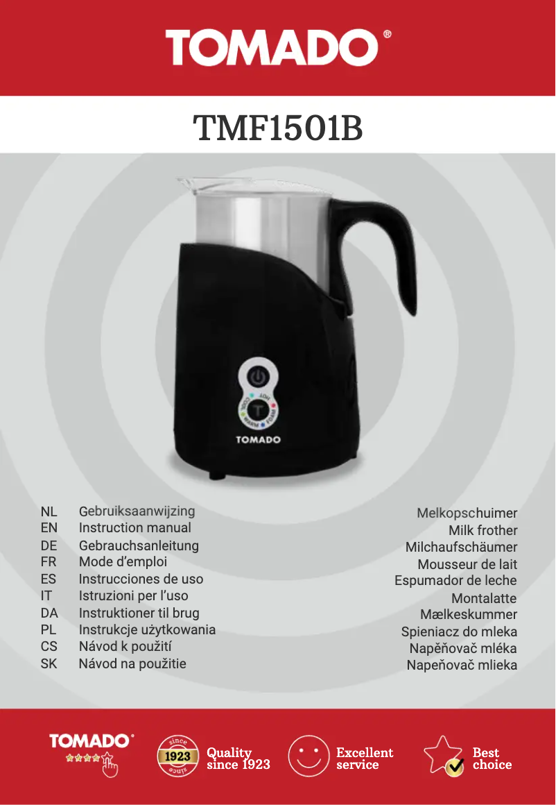 Page n°1 - Fiche technique Tomado TMF1501B