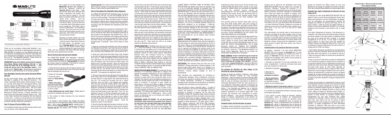 Page n°1 - Manuel utilisateur Maglite ML100