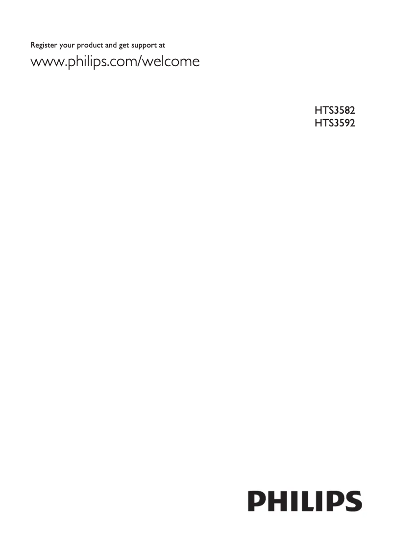 Page 1 de la notice Mode d'emploi Philips HTS3592