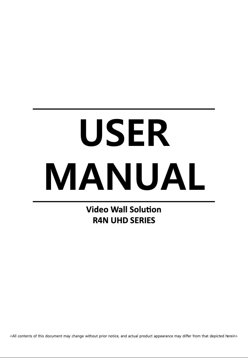 Page n°1 - Manuel utilisateur Orion R4N43NNU