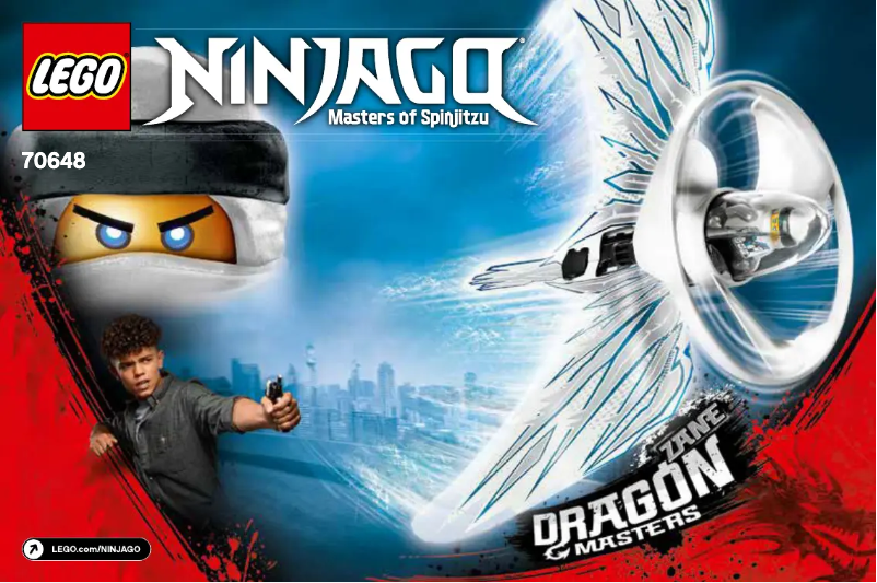First page image of the manual for Ninjago 70648