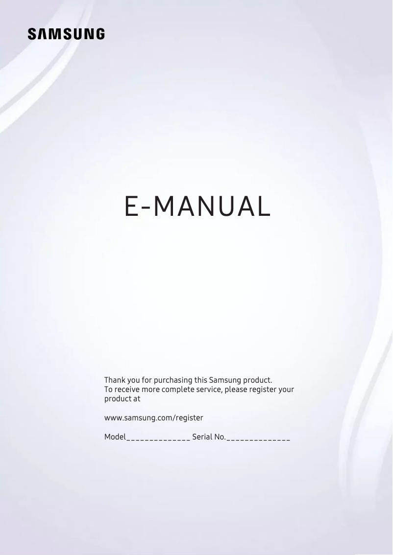 Page 1 de la notice Manuel utilisateur Samsung UN65KS7500H