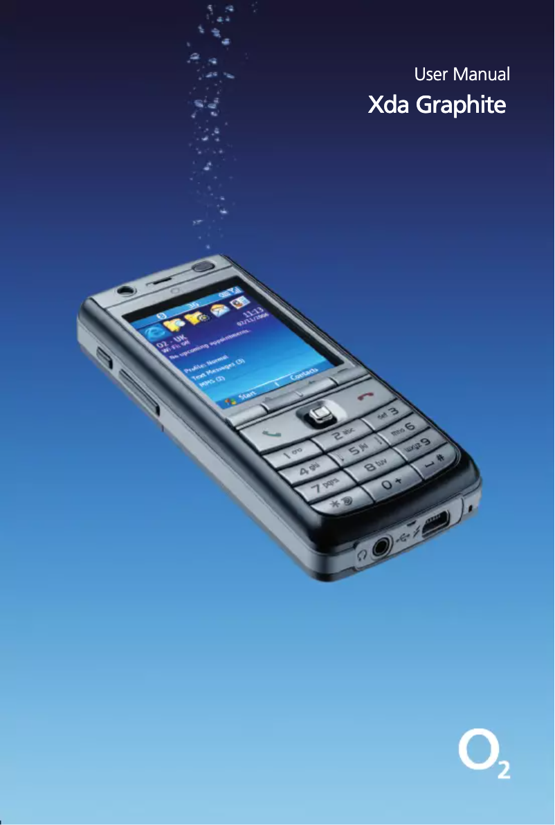 Image de la première page du manuel de l'appareil XDA Graphite