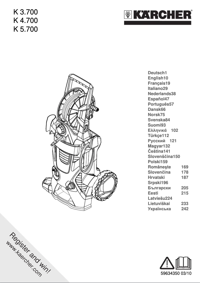 Image de la première page du manuel de l'appareil K 4.700 MD