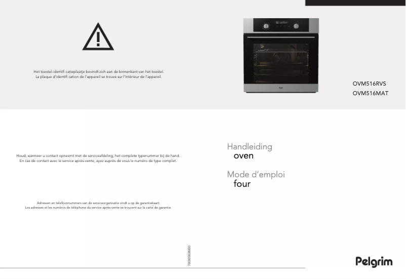 Page 1 de la notice Manuel utilisateur Pelgrim OVM516