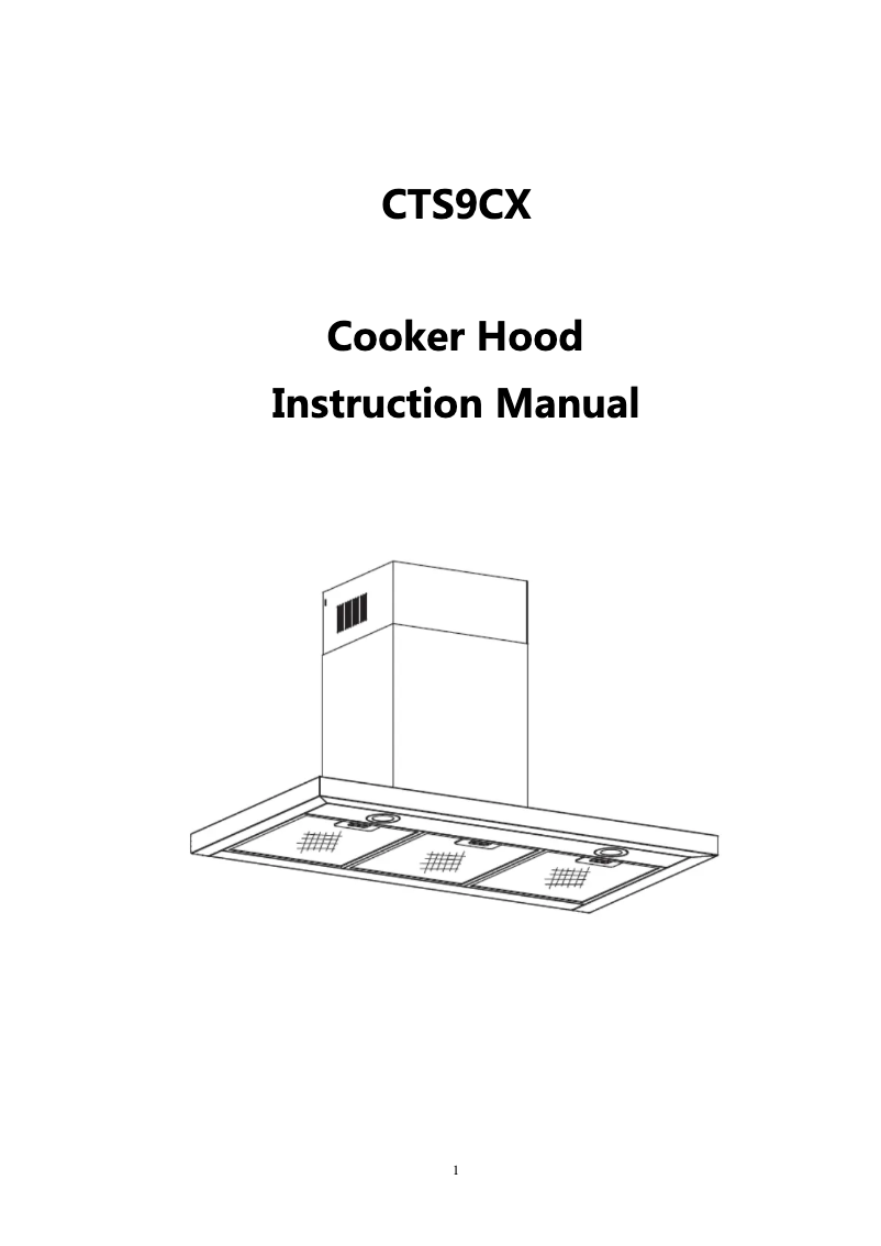 Page 1 de la notice Manuel utilisateur Candy CTS9CX