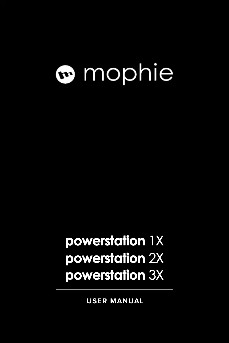 Page 1 de la notice Manuel utilisateur Mophie powerstation 3x