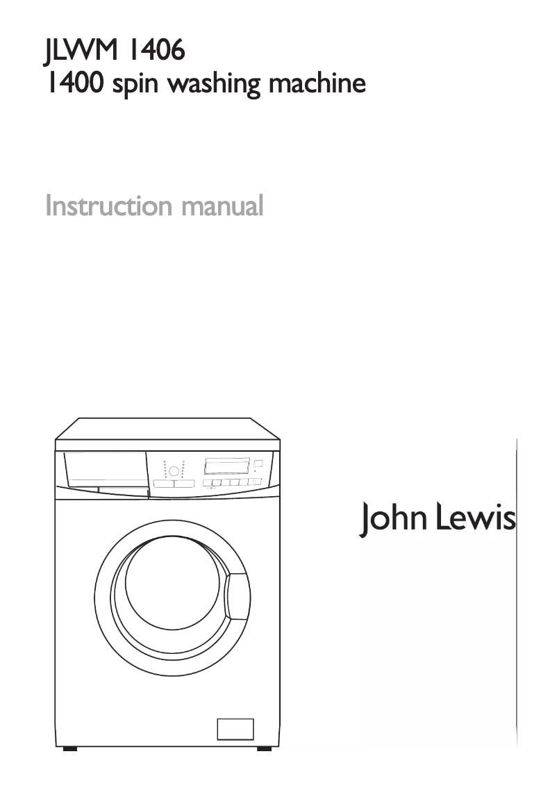 Página 1 del manual Manual de usuario John Lewis JLWM 1406