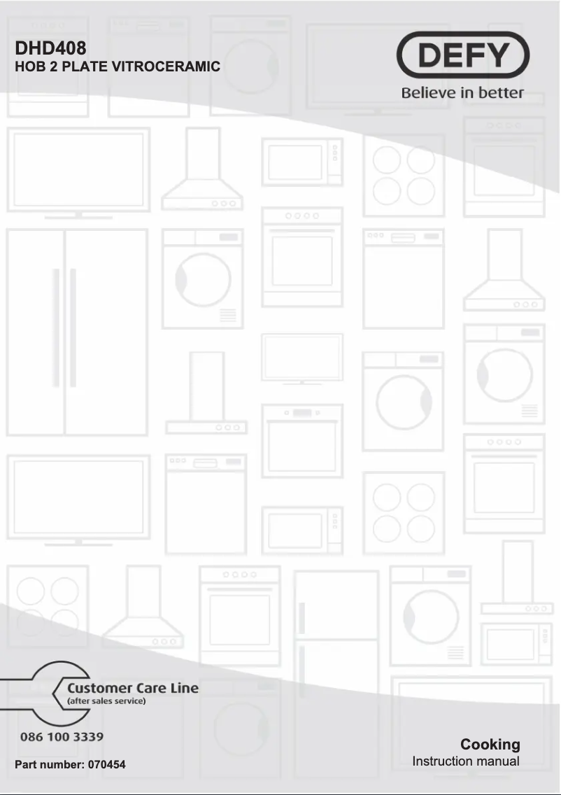 Page n°1 - Manuel utilisateur Defy DHD408