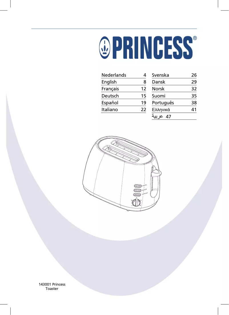 Page 1 de la notice Manuel utilisateur Princess 143001