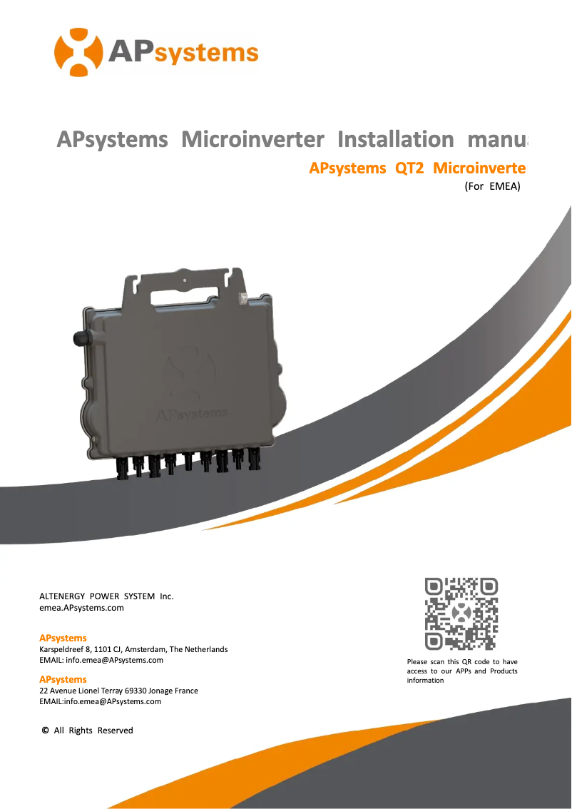 Image de la première page du manuel de l'appareil QT2